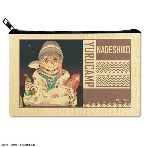 『ゆるキャン△』フラットポーチ Ver.2 デザイン02(各務原なでしこ/B)【202502再販】